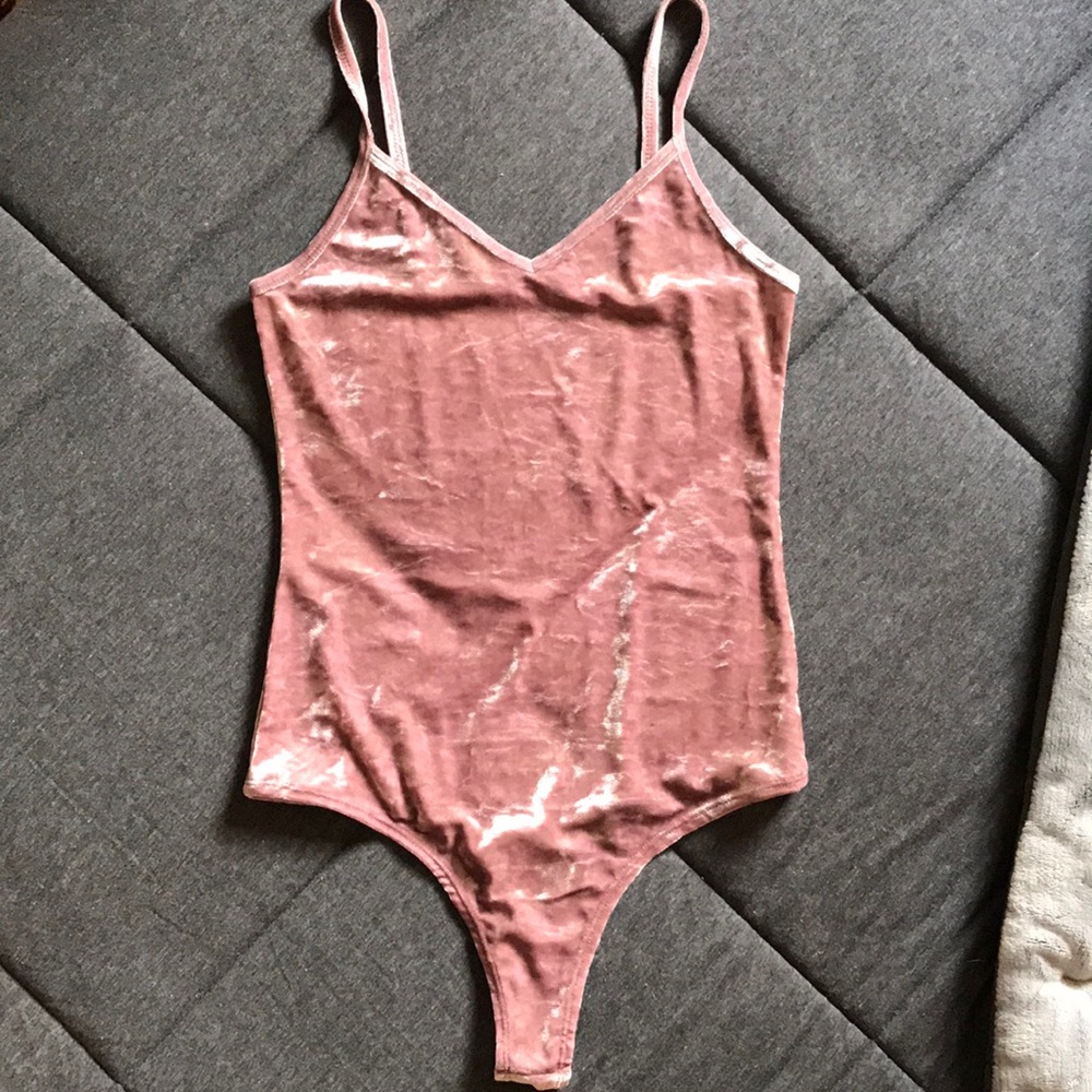 Me to We Crushed Velvet Bodysuit